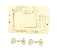 Nishiyuenyi Wooden Money Clip Holder for Decorative Display and Gift, Cake