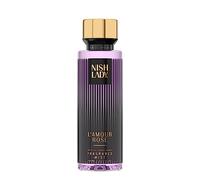 Nishlady L'amour Rose Body Mist Spray for Women 260ml - Long-Lasting, Refreshing & Hydrating Perfume Spray - Elegant Fragrance for Daily Use or Special Occasions