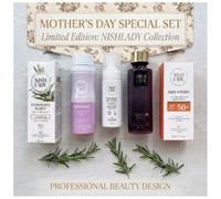 NISHLADY Mother’s Day Gift Set for Women, 5-Piece Limited Edition Collection - Includes Body Mist, SPF 50+ Sun Cream, Rosemary Water, Face Wash Foam & Body Spray Deodorant