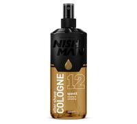 NISHMAN Aftershave Cologne 12 - SpaceX 400ml - Refreshing After Shaving Spray Lotion for Men - Scent of Leather, Labdanum, Musk & Smoke - Mens After Shave Cologne
