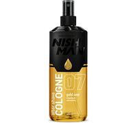 Nishman Aftershave Cologne Gold One 07, 150 ml - Relaxing Refreshing Aftershaving Spray Lotion Kolonya for Men - Citrus Red Tangerine, Mint, Rose Oil, Cinnamon, Grapefruit
