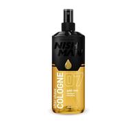 Nishman Aftershave Cologne Gold One 07, 400 ml - Relaxing Refreshing Aftershaving Spray Lotion Kolonya for Men - Citrus Red Tangerine, Mint, Rose Oil, Cinnamon, Grapefruit