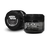 Nishman Ultra Hold Hair Styling Black Gel - White Coverage 300 ml