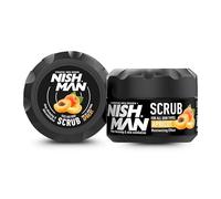 NISHMAN Face & Body Scrub, 400 ml | Moisturizing Effect for All Skin Types | Deep Cleansing & Skin Exfoliation (Apricot)