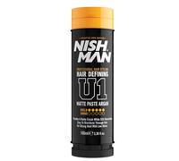 NISHMAN Hair Defining U1 - Matte Paste Argan 100g - Professional Styling Gel for Matte Finish, Texture, and Volume with Argan Oil for Strong, Healthy Hair