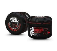 Nish Man Hair Styling Gel, Hair Gel Men's, Gum Effect 5+, 300 ml | Gummy Hair Gel | Edge Control | Maximum Hold | Hair Gel Stick | Men's Hair Gel | Curl Gel | Curly Hair Gel