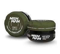 NISHMAN Hair Styling Pomade F2 - Fibre Paste Pomade 100g - Strong Flexible Hold & Matte Finish - Long-Lasting Texture & Definition - Easy to Apply & Restyle