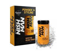 NISHMAN Hair Styling Powder P1 - Mattifying Volume Light Control 20g - Maximum Volume Boost and Texture - Perfect Hair Styling Powder for Flexible Hold and Matte Finish