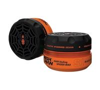 NISHMAN Hair Styling Wax, Spider Wax Blackwidow S1, 150 ml | Natural Shine | Ultra High Strong Hold | Edge Control | Hair Clay Wax | Wax Stick Hair | Men's Hair Gel | Hair Gel for Men (Blackwidow S1)
