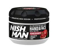 NISHMAN Hand, Face and Body Cream 300 ml - Pomegranate Extract - Contains Shea Butter, Vitamin-E, Urea -Soothing, Nourishing Moisturizing Refreshing Effect, Daily Care Cream