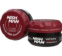 NISHMAN M3 Hair Styling Wax - Matte Paste Texturising Mess Up 100g - Matte Finish, Flexibile Hold, Natural Look