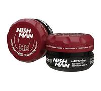 NISHMAN M3 Hair Styling Wax - Matte Paste Texturising Mess Up 100g - Matte Finish, Flexibile Hold, Natural Look