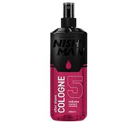 NISHMAN Aftershave Cologne 05 - Volcano 400ml - Refreshing After Shaving Spray Lotion for Men - Scent of Creamy Heliotrope Flower & Oriental Hibiscus - Mens After Shave Cologne
