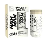 NISHMAN P1 Milky Mattifying Volume Powder For Men 20g - Light Control Powder Wax for Natural Lift, Texture & Matte Finish