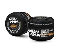 NISHMAN Scalp & Face Clay Mask 450g - Deep Cleansing, Hydrating, and Detoxifying Formula for Clearer, Smoother Skin - Purifying Clay Treatment for All Skin Types