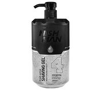 Nishman Shaving Gel with Pump for Men, Women, 1000 ml | Moisturizing and Smooth Shaving Experience | Fresh Active Easy, Refreshing, Smooth Shave (04 Easy Shave)