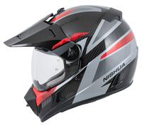 NISHUA Enduro Carbon Evo Enduro Helmet unisex Carbon/Black/Red, S