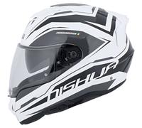 NISHUA NTX-4 Full-Face Helmet unisex White/Grey/Black, 2XL