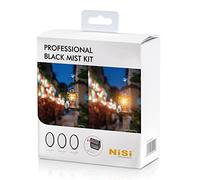 NiSi Black Mist Professional Filter Kit 49 mm - Promist 1/2, 1/4, 1/8 Diffusion Filter, Cleaning Cloth and Filter Bag