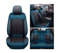 NISMIA Car Seat Covers Full Set 5 Seat for Kia EV6/EV6 GT/EV6 GT Line/Joice, Leather Seat Covers Luxury Seat Cover Front and Rear Seat Protectors, Leather Car Seat Covers Waterproof(C(Blue-black))