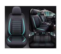 NISMIA Full Set Car Seat Covers, Universal Fit for Toyota bZ4X 2024, Car Seat Covers PU Leather Seat Cover Set 5-Seat, Breathable Wear Resistant Waterproof(B(Blue-Green))