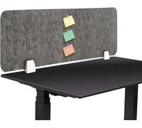 Nisorpa Acoustic Desk Divider Privacy Panel 40”x12” Raw Clamp-On Acoustic Partition Reducing Noise, Visual Distractions Sound Absorbing Privacy Panel for Home Offices Libraries Classroom