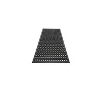 Nisorpa Large Outdoor Entrance Rubber Mats, 90cm x 210cm Rubber Drainage Mat Anti Fatigue Mat Non Slip Doormat with Drainage Hole Heavy duty