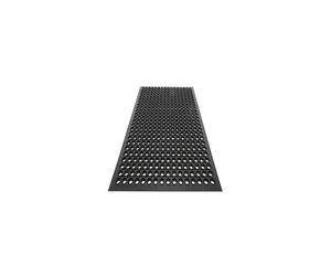 Nisorpa Large Outdoor Entrance Rubber Mats, 90cm x 210cm Rubber Drainage Mat Anti Fatigue Mat Non Slip Doormat with Drainage Hole Heavy duty