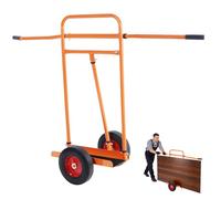 Nisorpa Panel Dolly with Handle,500KG Capacity Heavy Duty Steel Board Trolley,Large Panel Dolly Cart with 10" Solid Wheels for Wood,Furniture,Wall Panels,Drywall transport All Terrains