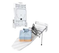 Nisorpa Wall Mounted Ironing Board 37" x 13" Fold Away 180° Swivel Iron Board with Heat Resistant Cover in Wall Ironing Board Space Saving for Home Laundry Room
