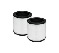 Nispira 3-in-1 True HEPA Activated Carbon Filter Replacement For Air Purifier | Compatible with Bionaire 360 UV Holmes HPA360W | Remove Smokes, Pollen, Dust | 2 Packs
