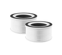 Nispira 3-in-1 True HEPA Filter + Carbon Compatible with MOOKA Allo Air Purifier, Honati, Miroco, Vanaheim and Saki Air Purifier, 2 Packs