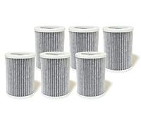 Nispira 3-in-1 True HEPA with Activated Carbon Replacement Filters Compatible with Pure Enrichment Purezone Portable Mini Air Purifier (PEPERSAP), 6 Packs