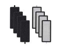 Nispira 38060 True HEPA Active Carbon Filters Replacement for Silentnight 38060 Air Purifier and Netta Air Purifier 28W, 3-Stage Filtration System, 4 Sets