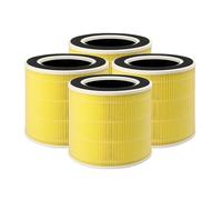 Nispira 4-in-1 True HEPA Activated Carbon Replacement Filter For RENPHO RP-AP089 Air purifier RP-AP089W / RP-AP089B Part RP-AP089-F1, 4 Packs