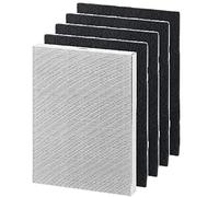 Nispira 9287101 True HEPA Activated Carbon Pre Filter Filter Replacement Compatible with Fellowes AeraMax 200 Purifier Model 190 200 DB55 DX55, 1 Set