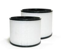 Nispira Air Purifier Filter Replacement, 3-In-1 HEPA, Removes Smoke, Odors, VOCs, 2 Pack