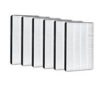 Nispira F2 True HEPA Filter Replacement Compatible with 3M Filtrete Room Air Purifier FAP-C02WA-G2, FAP-C03BA-G2, FAP-T03BA-G2, 6 Packs