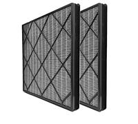 Nispira HE400 True HEPA Filter Replacement with Activated Carbon Infused Advanced Odor Lock For Shark Air Purifier 4 Fan HE401 HE402 HE405, 2 Packs