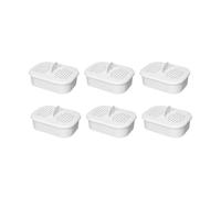 Nispira NFP-100 NFP100 Filter Replacement for Nakii Water Pitcher Dispenser Removes Chlorine, Lead, Odor, Color Reduce Water Hardness Pack of 6