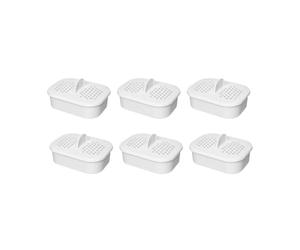 Nispira NFP-100 NFP100 Filter Replacement for Nakii Water Pitcher Dispenser Removes Chlorine, Lead, Odor, Color Reduce Water Hardness Pack of 6