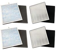 Nispira True HEPA Replacement Filter Set Compatible with Renpho Air Purifier RP-AP001/ RP-AP001S/ RP-AP002, 2 Packs