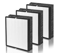 Nisreen FLT5900 Filter J Compatible with Germ-Guardian Air Puri-fier Filter FLT5900, Fit for Models AC5900WCA and AC5900WDLX, 3 H13 HEPA Filters & 6 Carbon Pre-filters