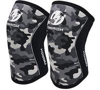 Nisrok Knee Sleeves (1 Pair), 7mm Neoprene Compression Knee Braces, Great Support for Cross Training, Weightlifting, Powerlifting, Squats, Basketball and More L
