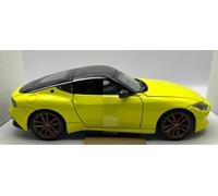 Nissan 400Z 2023 in yellow, 1:24 scale car model from Maisto, MAi32904