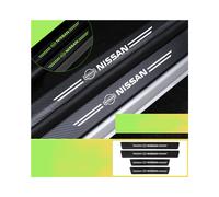 (NISSAN) Car Door Sill Sticker Luminous Leather Texture