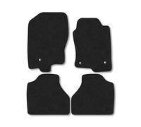 Nissan Navara (2010-2016) [Double Cab] Van Mats Accessories Tailored Fit Carpet Car Floor Mats Non Slip Black Trim Compatible Accessory Anti Slip Full Coverage Durable Granulated Backing Hand-Finished