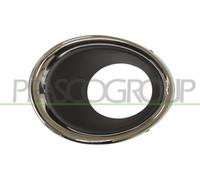 Prasco Fog Light Frame DS7121247 – Fits Nissan Qashqai 14-17 with Hole, Chrome/Black Right-hand