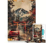 Nissan R Retro Painting Jigsaw Puzzles for Adults 1000 Piece Mind Puzzle Slow Enjoy Image Assembly Perfect Present (38x26cm)