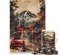 Nissan R Retro Painting Jigsaw Puzzles for Adults 1000 Piece Mind Puzzle Slow Enjoy Image Assembly Perfect Present (38x26cm)